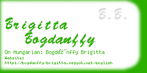 brigitta bogdanffy business card